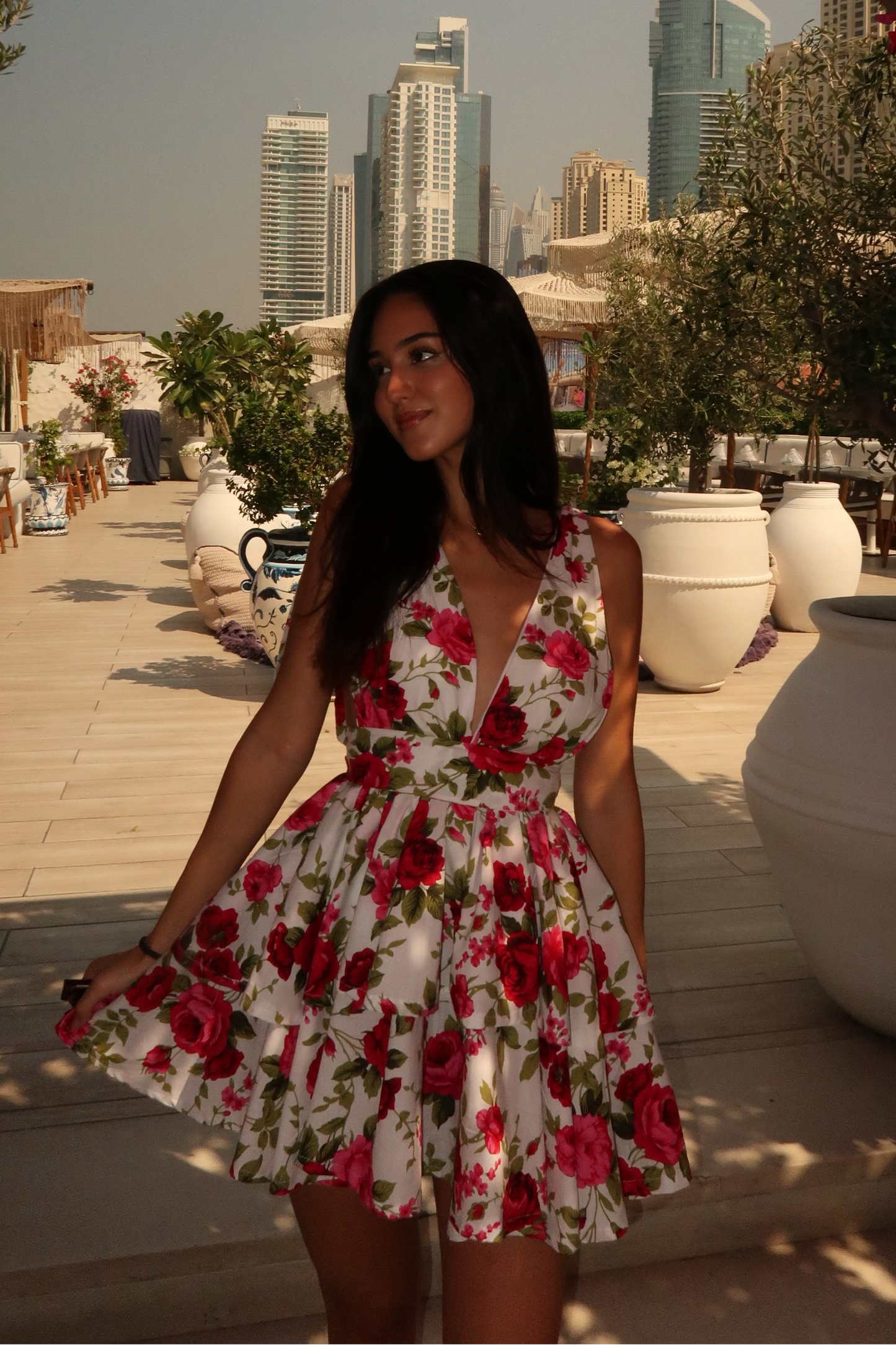 ELIA Dress in ROSE Print