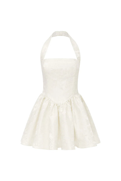 Irene Mini Dress in Ivory