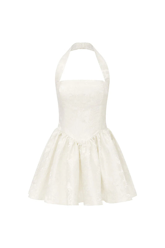 Irene Mini Dress in Ivory